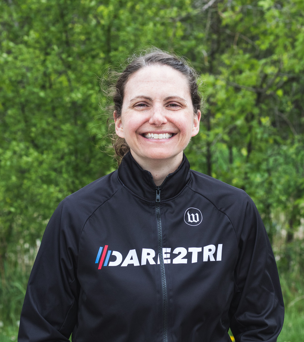 Danielle wearing a Dare2tri jacket